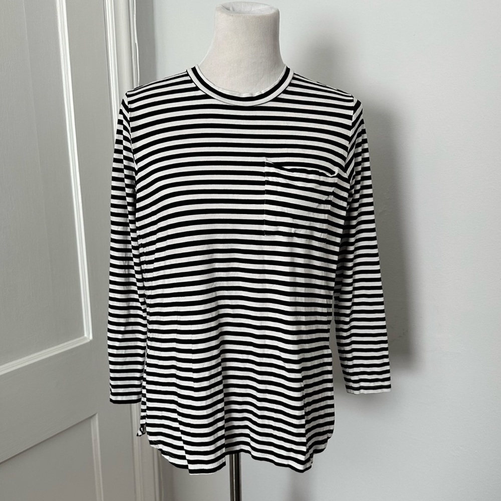 Mud Pie - Women's Striped Long Sleeve Tee M